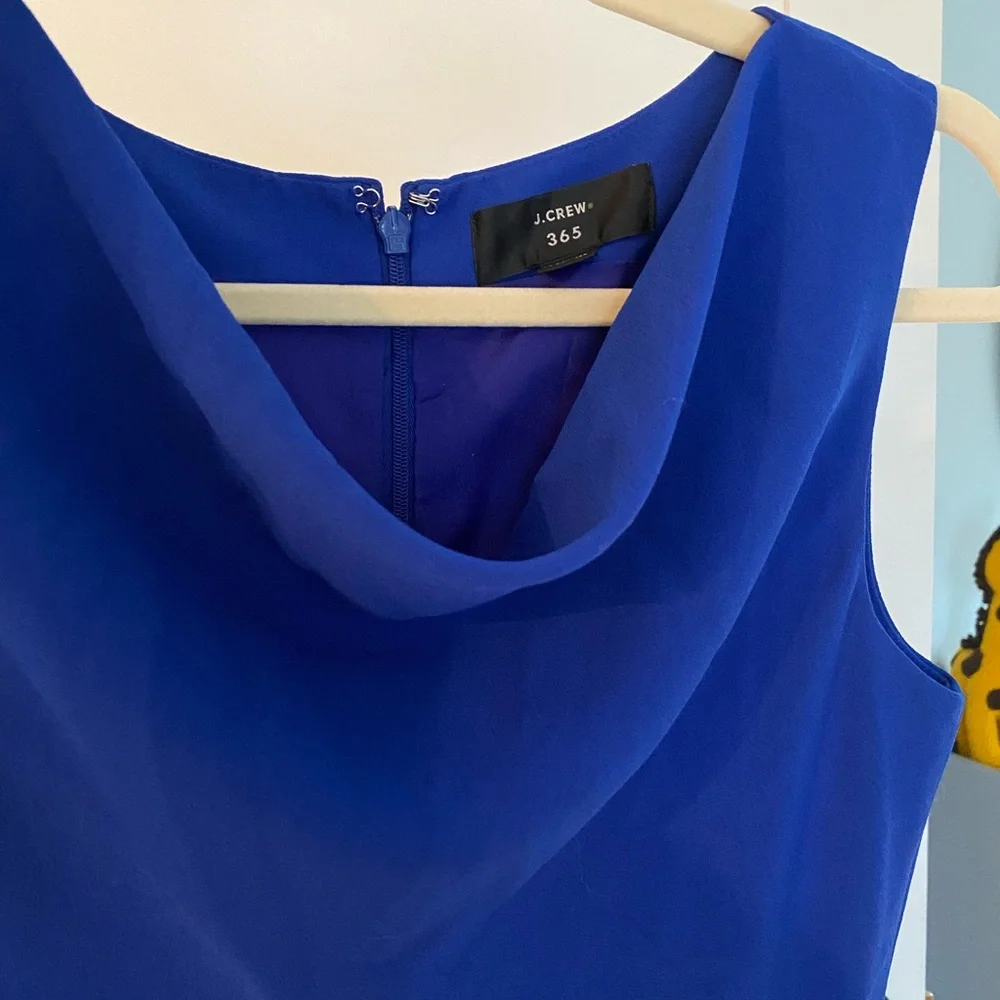 J. Crew cowlneck sheath dress in royal blue - Picture 4 of 5
